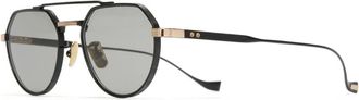 Cutler and Gross Draycott 1426 Ronde Zonnebril - unisex - Zonnebrillen - Zwart - 51 MM - Accessoires