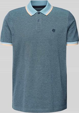 Mc Neal Poloshirt mit Label-Stitching in Dunkelblau, Größe XXXL