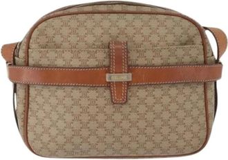 Celine Pre-owned Canvas Crossbodytas - Dames - Vintage Schoudertas - Beige - ONE Size - Vintage