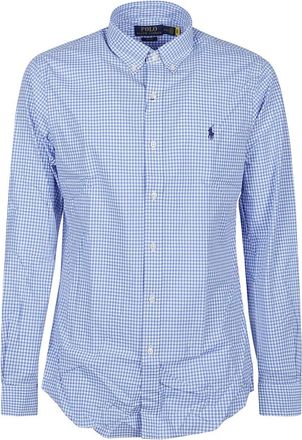 Ralph Lauren Sportief shirt met lange mouwen - Heren - Casual Overhemden - Blauw - L - Katoen - Overhemden