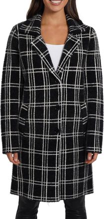 Love Token Eve Button Down Coatigan In Black