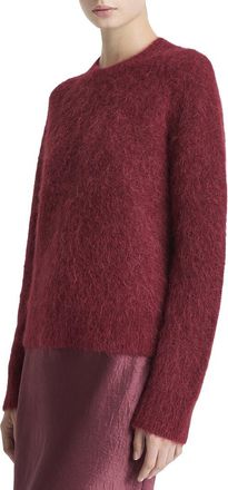 Vince Crew Brushed Alpaca-Blend Sweater