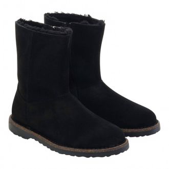 Birkenstock Womens Uppsala Zip Shearling Boot In Black