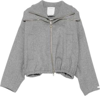 Sportmax Emiro Jas - Dames - Zomerjassen - Grijs - S - Wol - Jassen