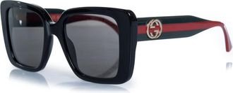 Gucci Gucci, oversized zonnebril met bandjes