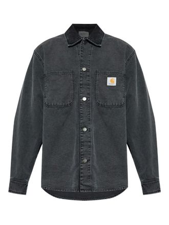 Carhartt Work in Progress Camicia con tasca e applicazione logo - Grigio