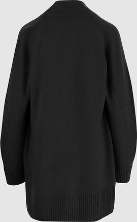 Vince Womens Cardigan Open-Front Cashmere Black Sweater