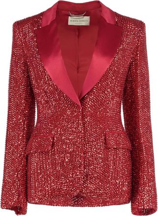Alberta Ferretti Jassen - Dames - Blazers - Rood - S - Jassen