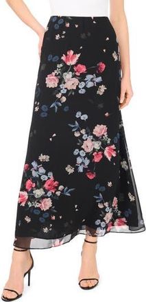 Ted Baker Floral Maxi Skirt in Rich Black at Nordstrom Rack, Size 12