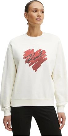 Karl Lagerfeld Felpa - - Sweatshirts & Hoodies - Donna - Beige - M