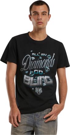Mister Tee Mens Herren Diamonds Go Bling Tee Black, S T-Shirt, S