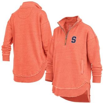 Pressbox Womens Pressbox Orange Syracuse Orange Northfork Sojourn Poncho Quarter-Zip Sweatshirt at Nordstrom, Size Medium