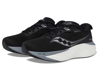 Saucony Triumph 22 Womens Running Shoes Black/White : 11 B - Medium, Rubber