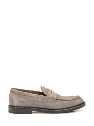 Doucal's DoucalS Grey Suede Loafer With Mask