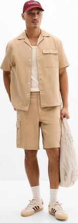 Le 31 Mens Utility cargo Bermuda Shorts Inseam: 10