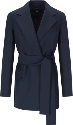 Weekend by Max Mara Teso Blue Belted Blazer