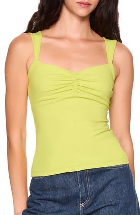 Susana Monaco Gathered Tank in Chartreuse at Nordstrom, Size X-Small