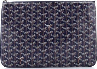 Goyard Senat Zip Pouch Coated Canvas MM