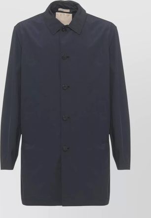 Woolrich long sleeve raincoat collar design pockets