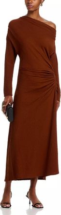 A.L.C. Piper One Shoulder Dress In Brunette