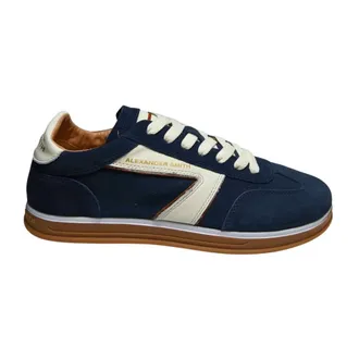 Alexander Smith Thames Sneaker - Heren - Schoenen - Blauw - Maat: 42 EU Zijde