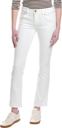 Hudson Hudson Jeans Petite Beth Mid-Rise White Baby Boot Jean