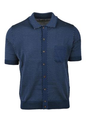 Rakk&igrave; Polo Cardigan - Blue