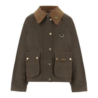 Barbour Modern Spey Waxed Cotton Jacket - female - Barbour - Light Jackets - Green - XS - Jackets