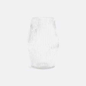 La Redoute Interieurs Vaas in glas met groeven, cilindervorm H25 cm, Afa