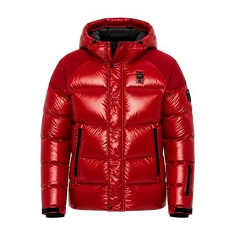 Blauer Jassen, Heren, Rood, 3Xl, Leer, Gewatteerde Puffer Jas