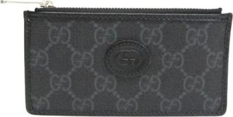 Gucci Pre-owned Wallets, female, Black, Size: ONE SIZE Pre-owned Interlocking G Card Case