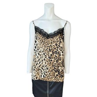 endless rose Animal Print Cami Top In Brown, Tan, Black