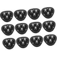 OEM Ruedas Giratorias Para Cubo De Basura, Mini Ruedas, Ruedas Autoadhesivas, Ruedas Negras Para Cubo De Basura