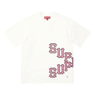 SUPREME SS26 Cracked Spellout S/S T-Shirt White SUP-SS26-060-WHT