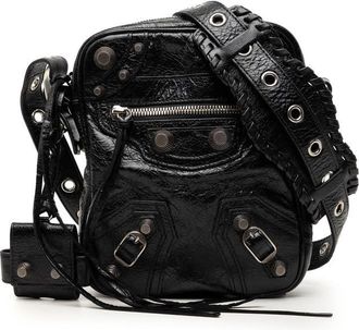 Balenciaga Pre-owned Balenciaga Lambskin Motocross Le Cagole Messenger Bag Unisex 6DHNJQQN5NS9GYRN