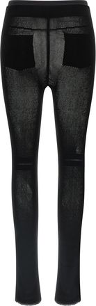 Issey Miyake Womens Black Nylon Leggings Clothing