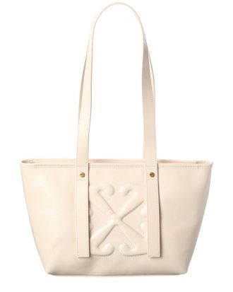 Off-white East West Small Leather Tote