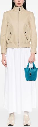 Herm&egrave;s Pre-owned Womens Clemence Picotin Lock 18 - Blue Leather - One Size