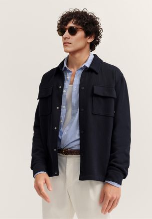 Bugatti Sweatjacke BUGATTI Modern Fit, Herren, Gr. XXL, schwarz (390, marine), Sweatware, 79% Baumwolle, 21% Polyester, unifarben, normal, Sweatjacken Sweatja