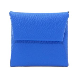 Herm&egrave;s Blue Hydra Deep Blue Epsom Leather Coin Purse/Coin Case (Pre-Owned)