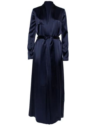 Galvan Pre-owned jas met ceintuur - Blauw