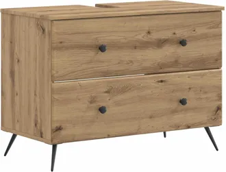 vidaXL Mueble De Lavabo Para Ba&ntilde;o Breda Roble Artisan 82 X 41 X 59 Cm Vidaxl