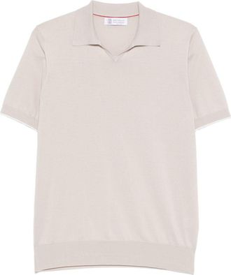 Brunello Cucinelli Cotton Polo Shirt-Uomo