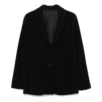 Issey Miyake Heren, Jassen, Zwart, Maat: S Poliester