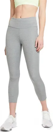 Nike Epic Fast Leggings Womens Gray Heather Mid Rise Crop Running UPS1409