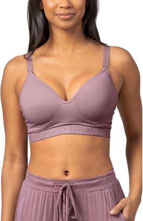 Kindred Bravely Contour Hands-Free Pumping & Nursing Bra in Twilight at Nordstrom, Size Medium B