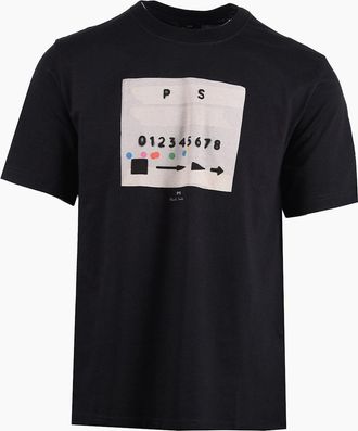 Paul Smith Mens PAUL SMITH REG FIT T-SHIRT BLACK - Size: 42