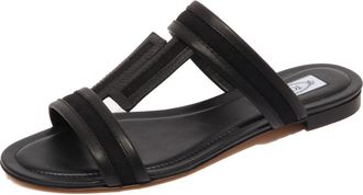 Tod's Leren/Stoffen Sandaal Schoen - Dames - Sandalen - Zwart - 36 EU - Schoenen