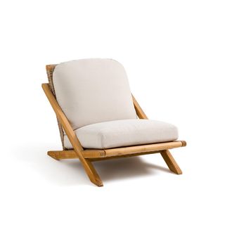 La Redoute Interieurs Lage outdoor fauteuil, acacia, Cossi