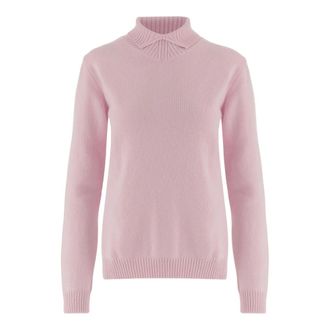 Jil Sander Wool Turtleneck Jumper - female - Jil Sander - Turtlenecks - Pink - S - Knitwear